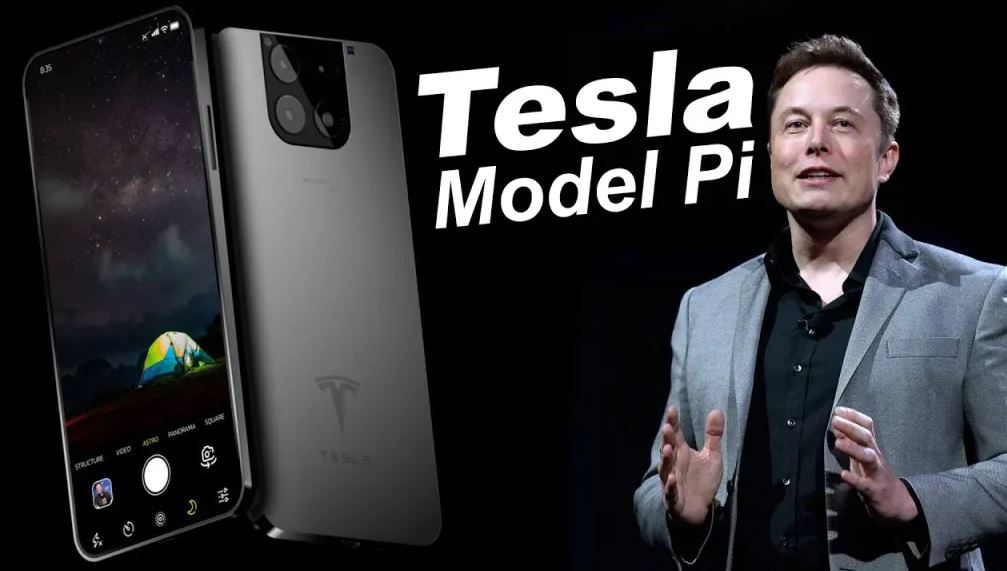 model smartphone tesla